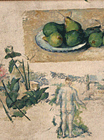 3 &eacute;bauches au dos d'une toile (mus&eacute;e Granet)