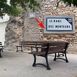 banc des menteurs