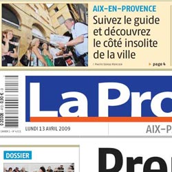 La Provence 
13 avril 2009 (Une) 