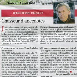 L'Hebdo 
13 avril 2010