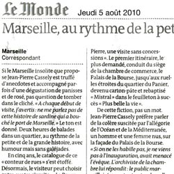 Le Monde 
5 août 2010