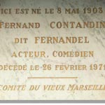 Plaque Fernandel 